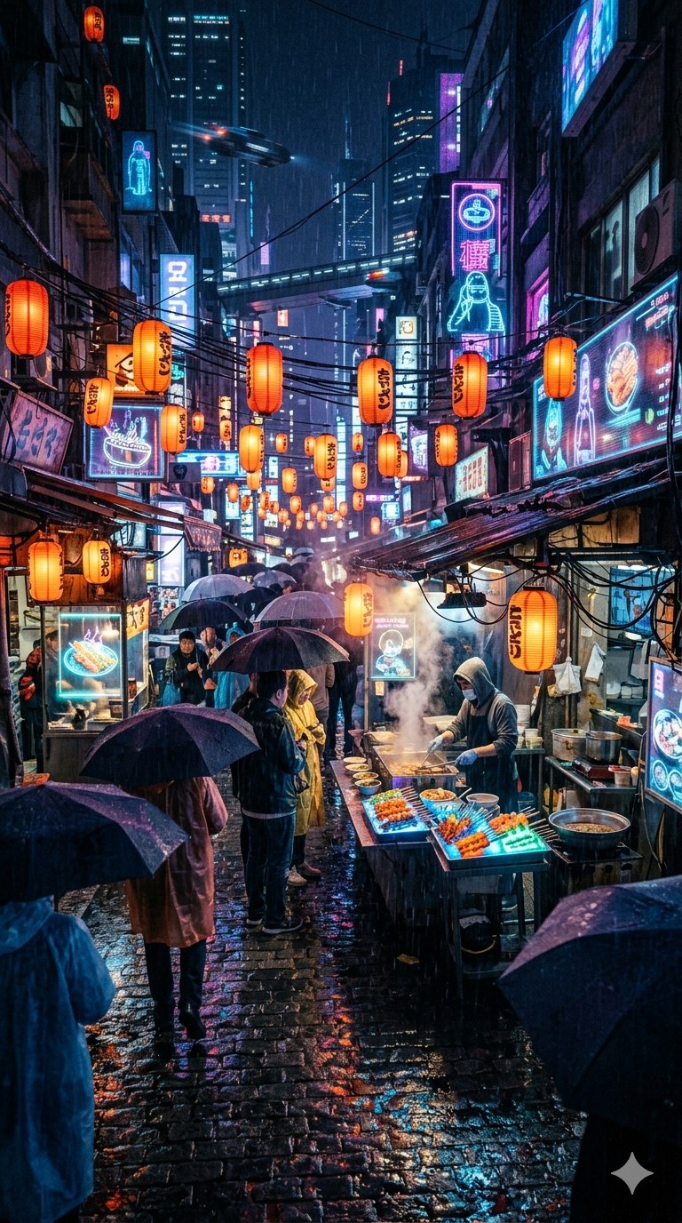 Cyberpunk Street Market