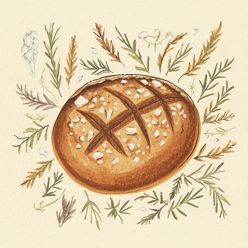 Illustrated Recipe Card Style